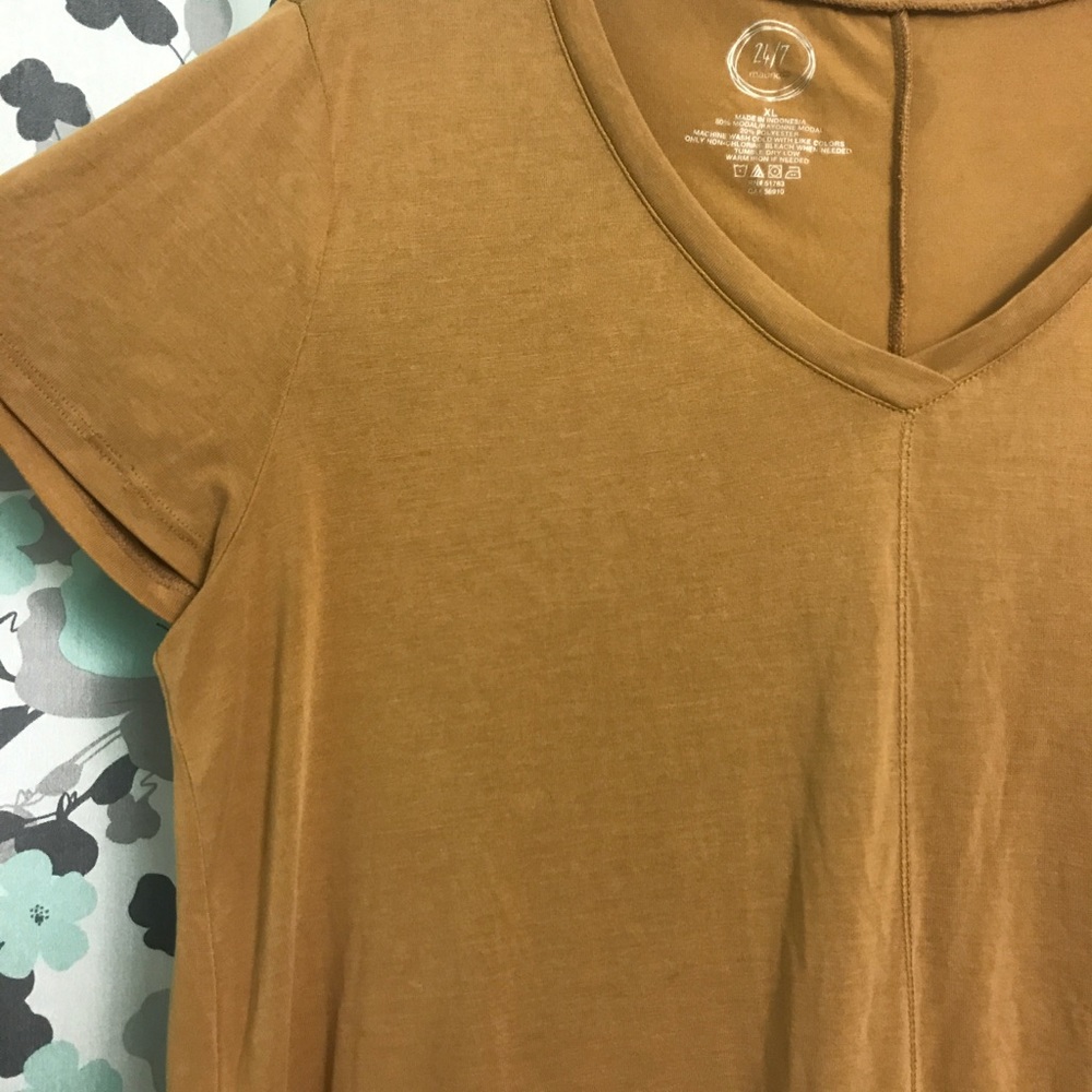 Maurices 24/7 Mustard Top